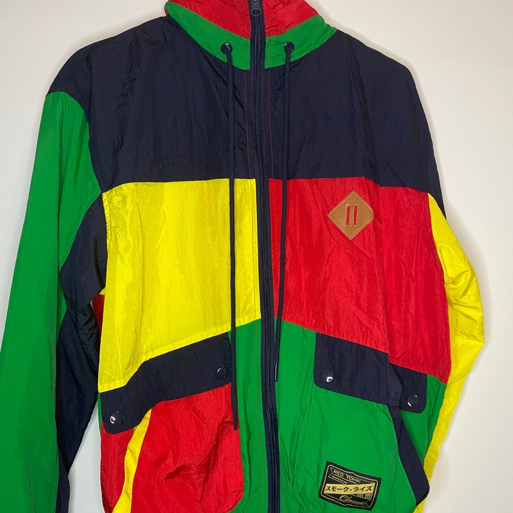 🟡Color Block 🟢 Windbreaker Jacket Brand New ✨